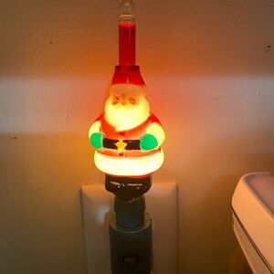 Festive Santa Night Light